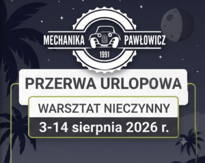 Przerwa urlopowa w dniach 3–14 sierpnia 2026 r.